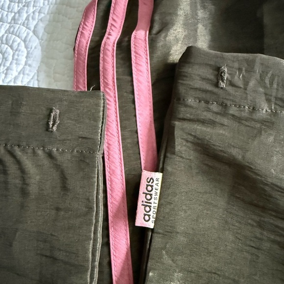 Adidas Women's Green Jacket with Pink Stripes - Picture 9 of 9